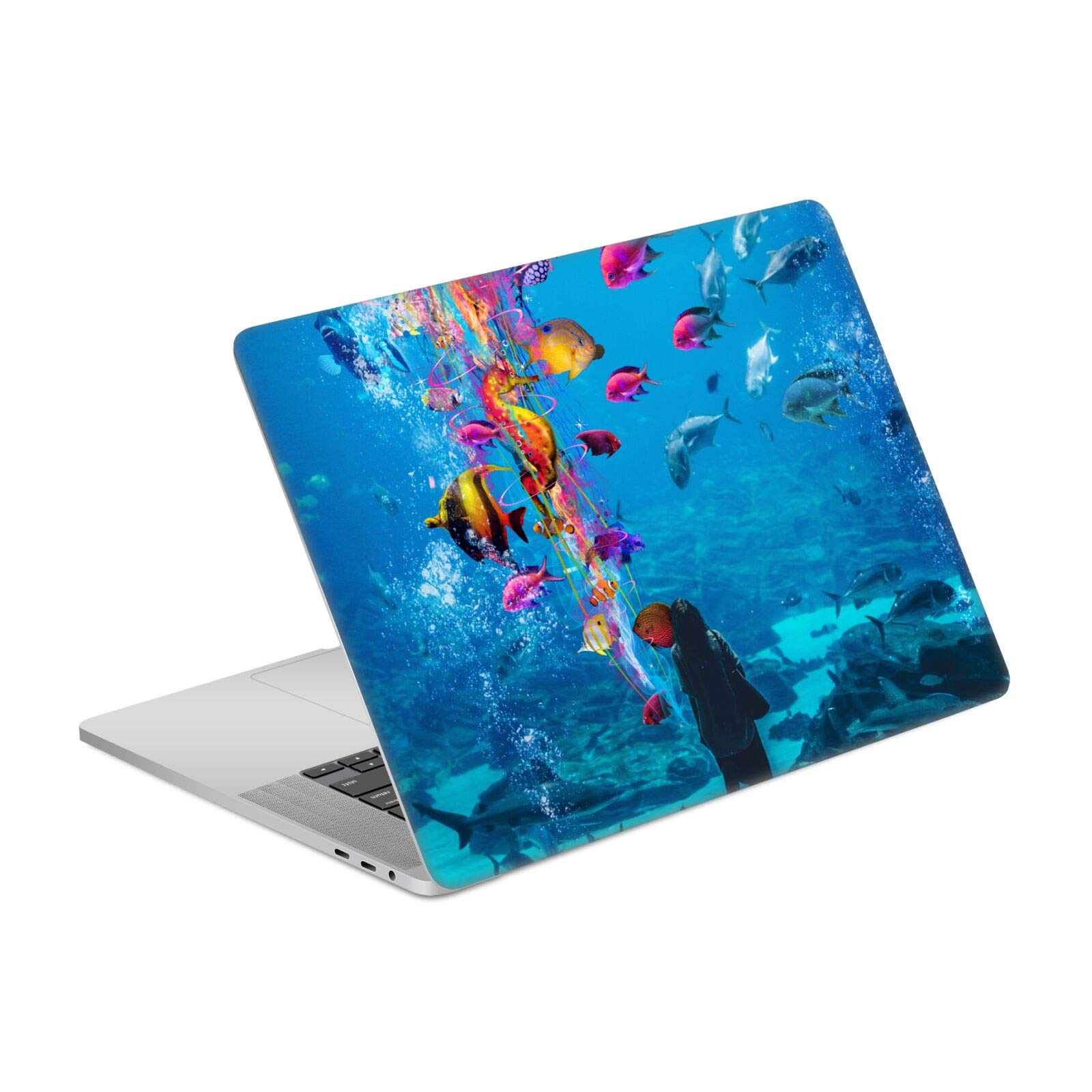 Autocollant MacBook Pro 16 A2141 evite rayures style aquarium - 7