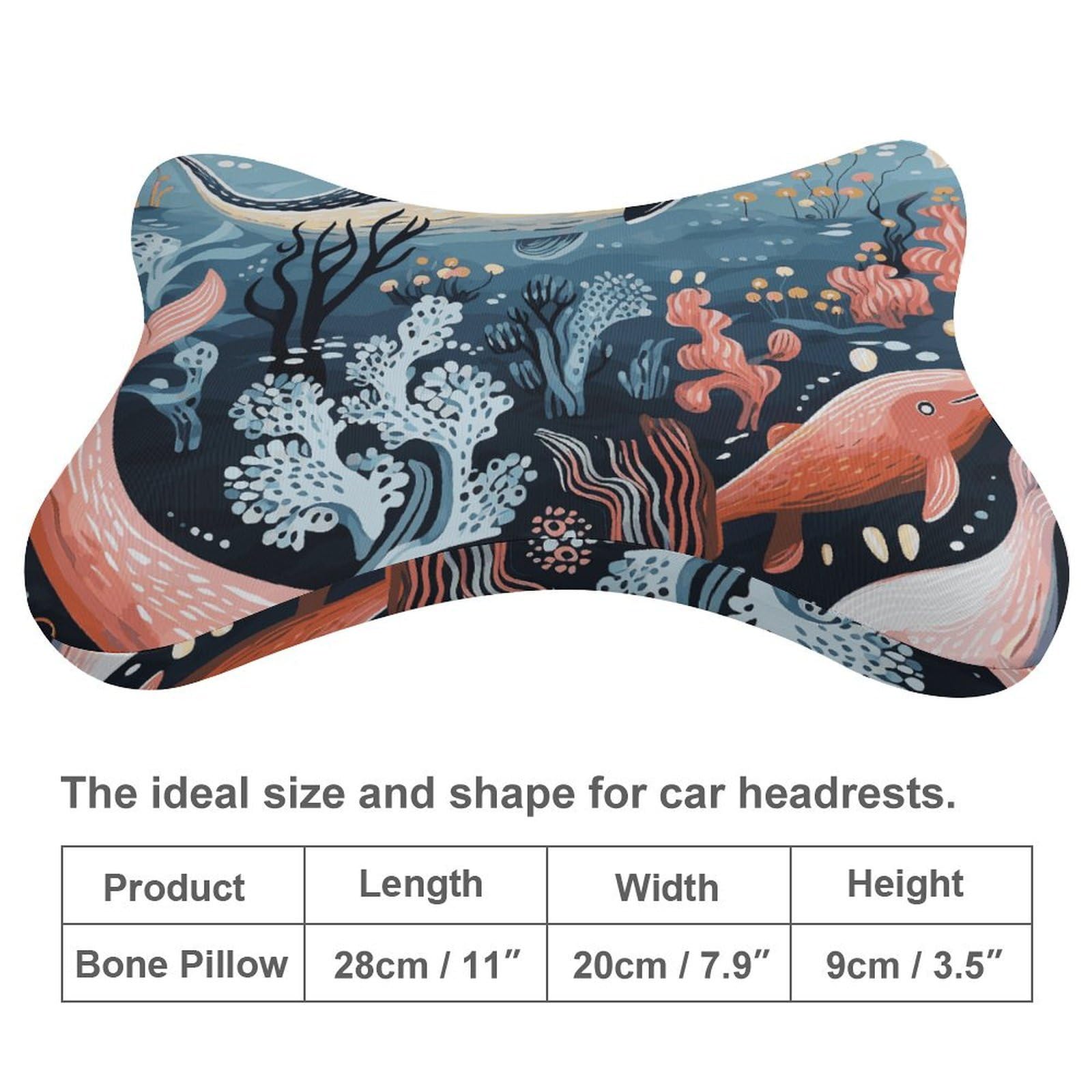 Almohada de ballena con forma de pez de pulpo, núcleo de almohada de espuma viscoelástica, cojín, proporciona apoyo para el cuello, almohadas de coche para viajes y oficinas en casa.
