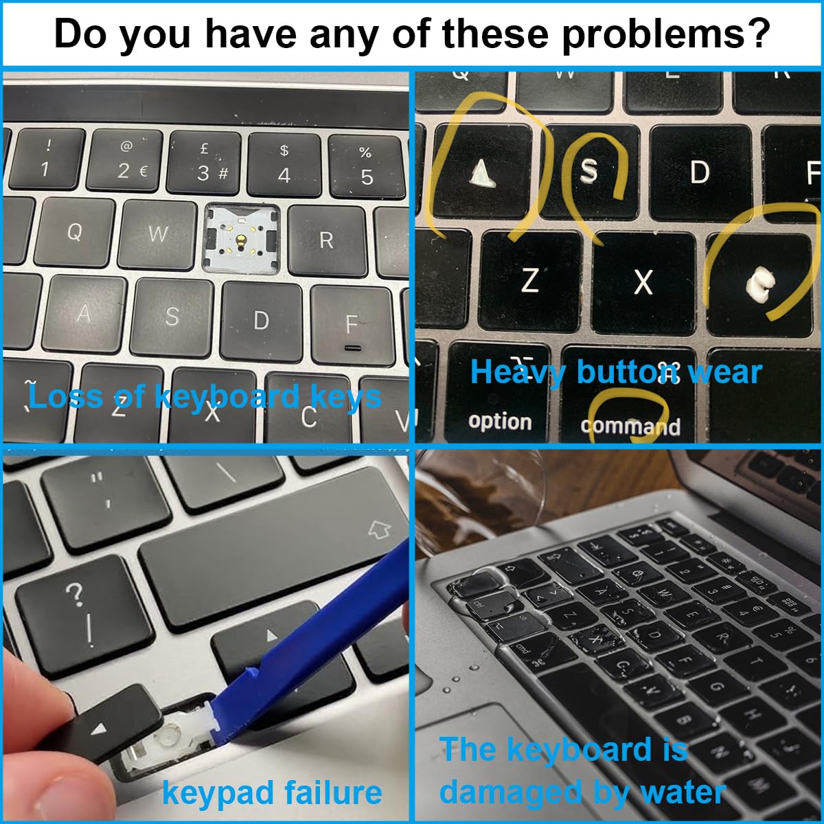 ZHUROUPU Replacement Keyboard UK layout for Macbook Pro 13″ with Retina A2338 Late 2020 Year (EMC 3578) with Keyboard Screws and Repair Tools, UK Standard Big Enter key keyboard Replacement