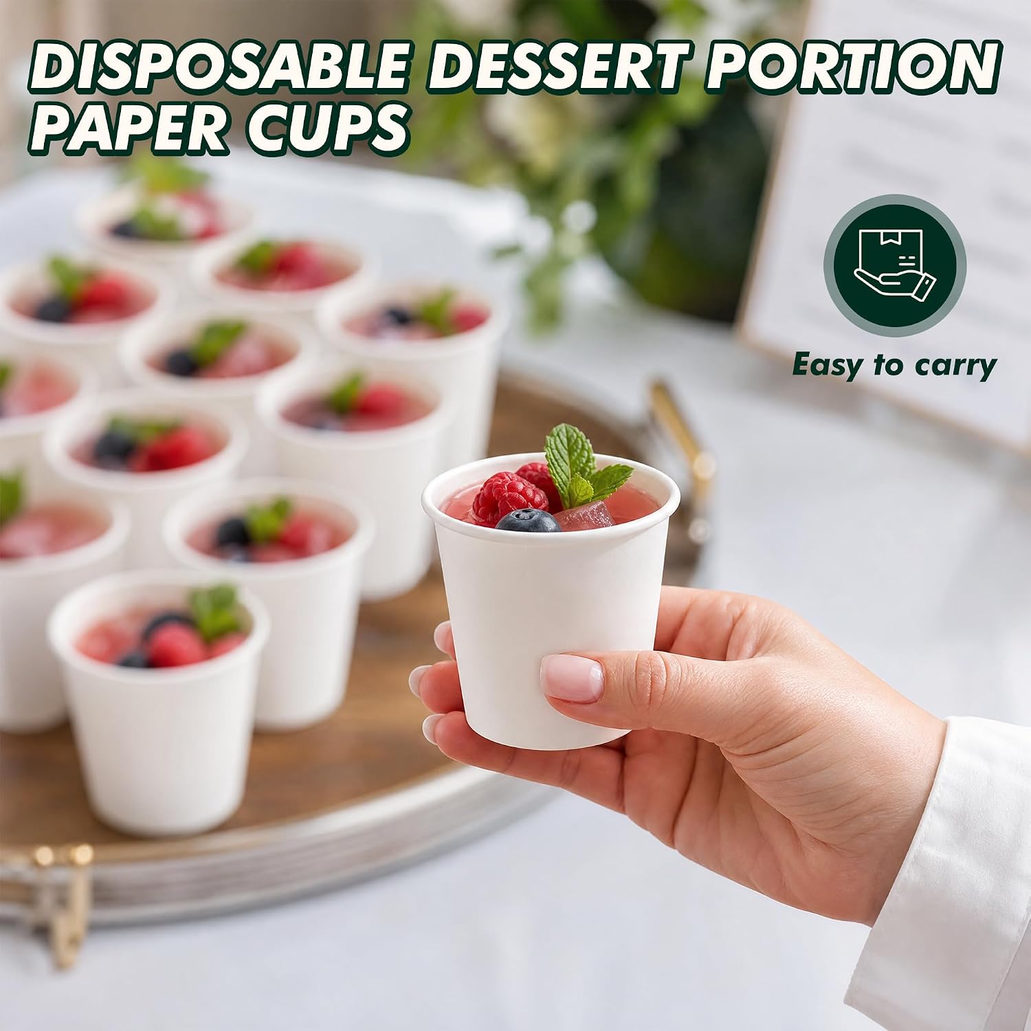 3 oz Bathroom Cups 200 Pack Small Paper Cups thumbnail