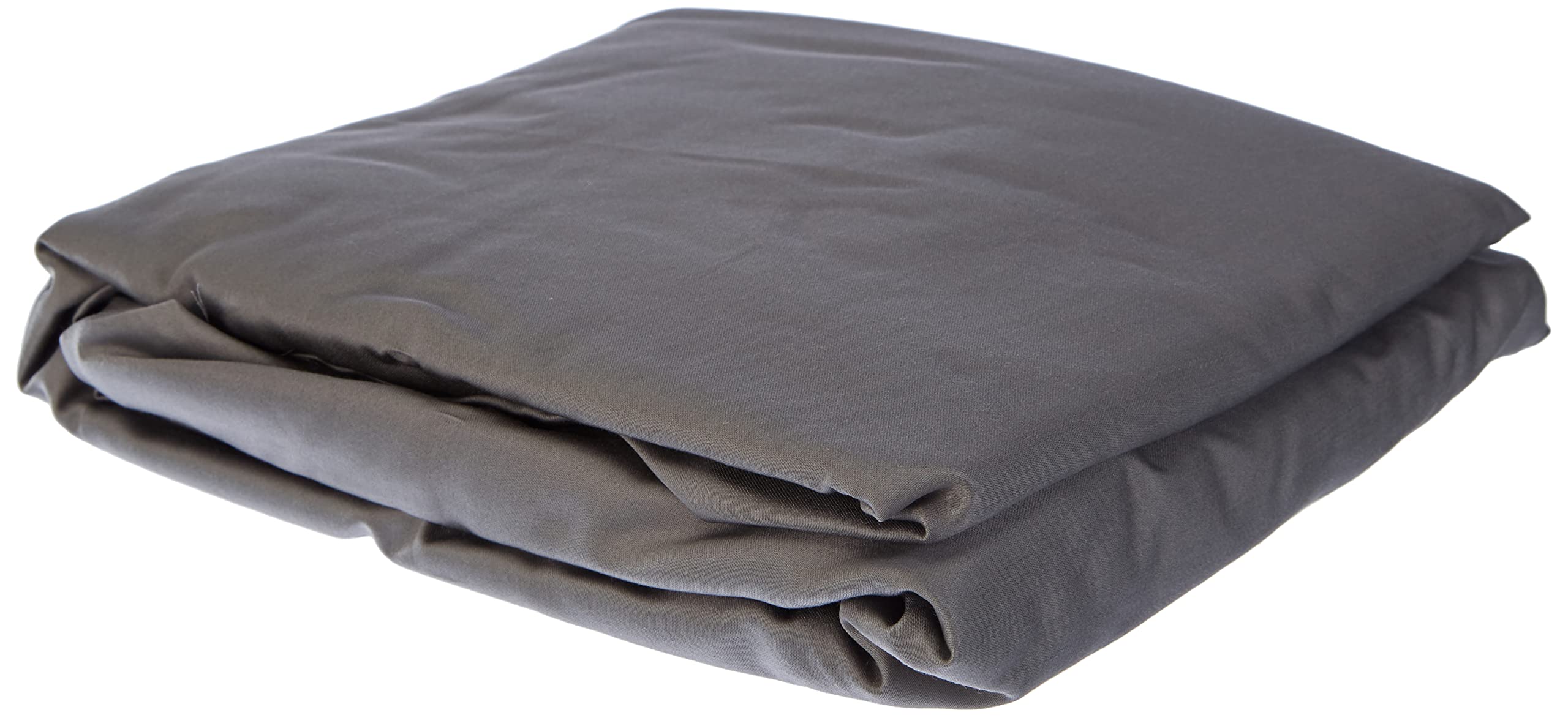 Amazon Basics - Sábana Bajera Ajustable (algodón satén 400 Hilos, Antiarrugas) Gris Oscuro - 160 x 200 x 30 cm