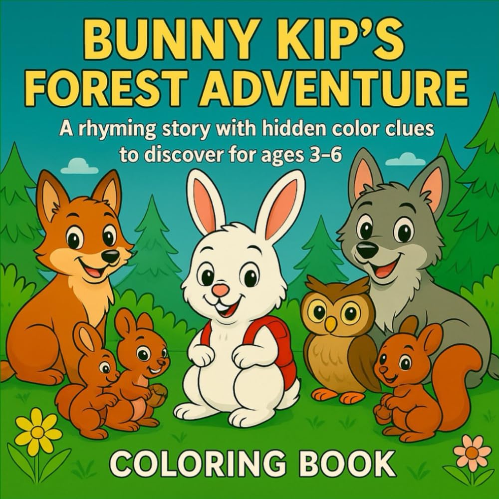 Book Title: BUNNY KIP’S FOREST ADVENTURE: A rhyming story with hidden color clues to discover – for ages 3–6 (Bunny Kip Adventures)
