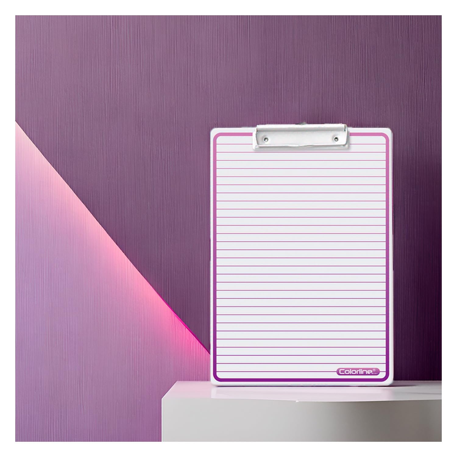 Supporto con pinza + Falsedia da Scrittura Colorline - Rif. 9211MO - (viola)