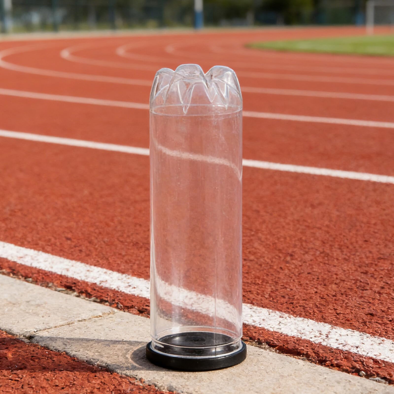 TOYANDONA Tubo Raccogli-palline da Tennis in Pvc Trasparente Resistente All’umidità con Tappo Ermetico, Set da 10 Pezzi, Contenitore Portatile per Palline da Tennis e Golf,