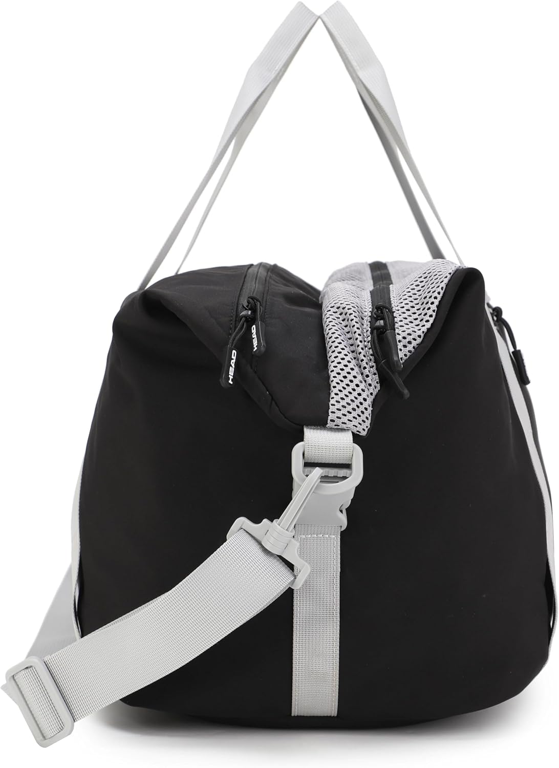 HEAD 45L Black Waterproof Gym Duffel Bag for Women Men, Large Capacity Weekender Overnight Bag with Detachable Strap, Lightweight Travel Tote for Fitness, Yoga & Business Trips - Image 9