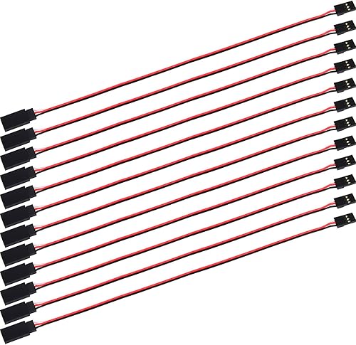 EBOOT - Cable de extensión de cable de 3 pines para tablero de control remoto de piezas hembra a macho 12598in 12 unidades