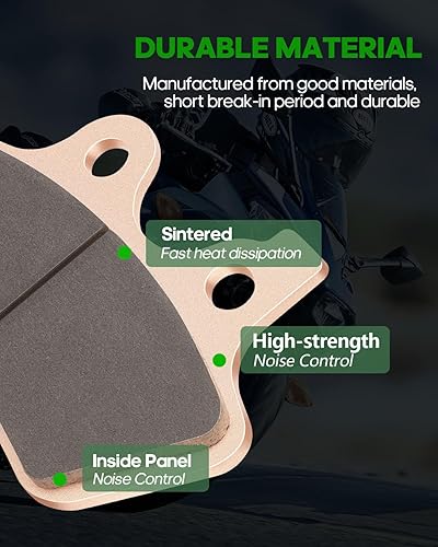 Miniatura 4 de SCITOO Pastillas de freno sinterizadas aptas para varilla 08-12Road 06-11 Night 06-12 Street 09-12 Tri 05-12 V