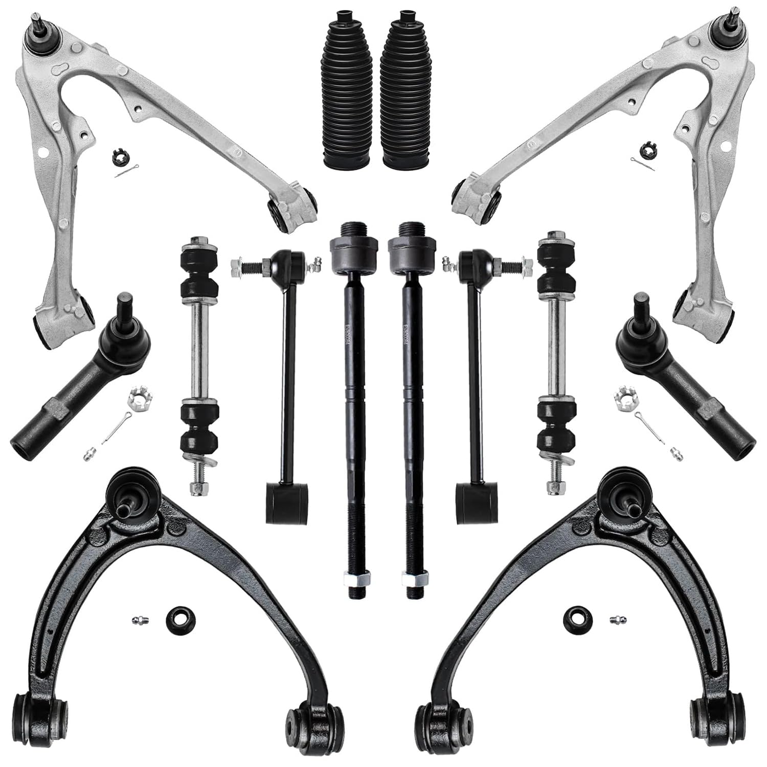 Detroit Axle - 14pc Front End Control Arms Kit for Suburban Yukon XL 1500