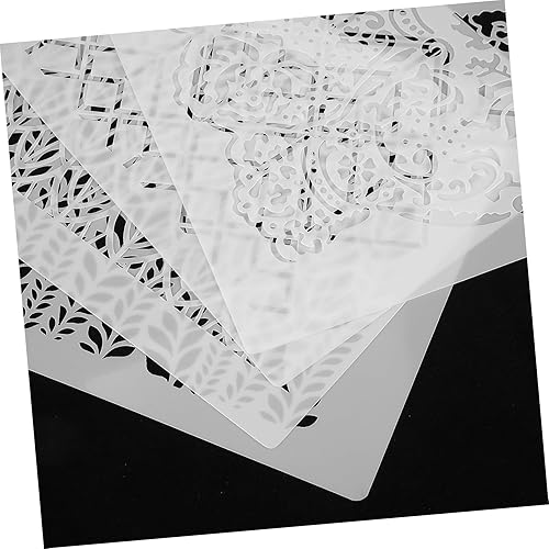 Miniatura 3 de EXCEART Plantillas de impresión de tartas de herramientas, plantillas de manualidades para pintar moldes de impresión de tartas, suministros de