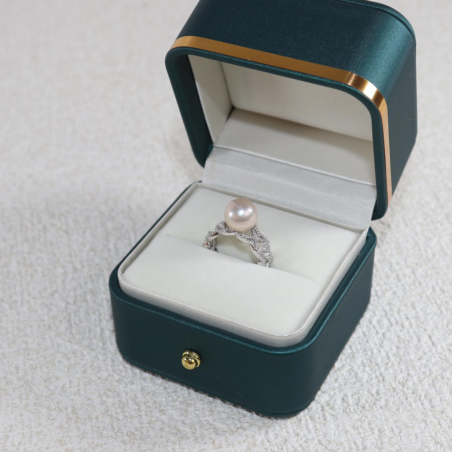NONNYL Pearl rings-Gifts for Women Wife-Gift for Wife Wedding Birthday Anniversary Jewelry-Mom Girlfriend Her Mothers Day Gifts for Mom Women Valentines Day Christmas Day Gifts NO004