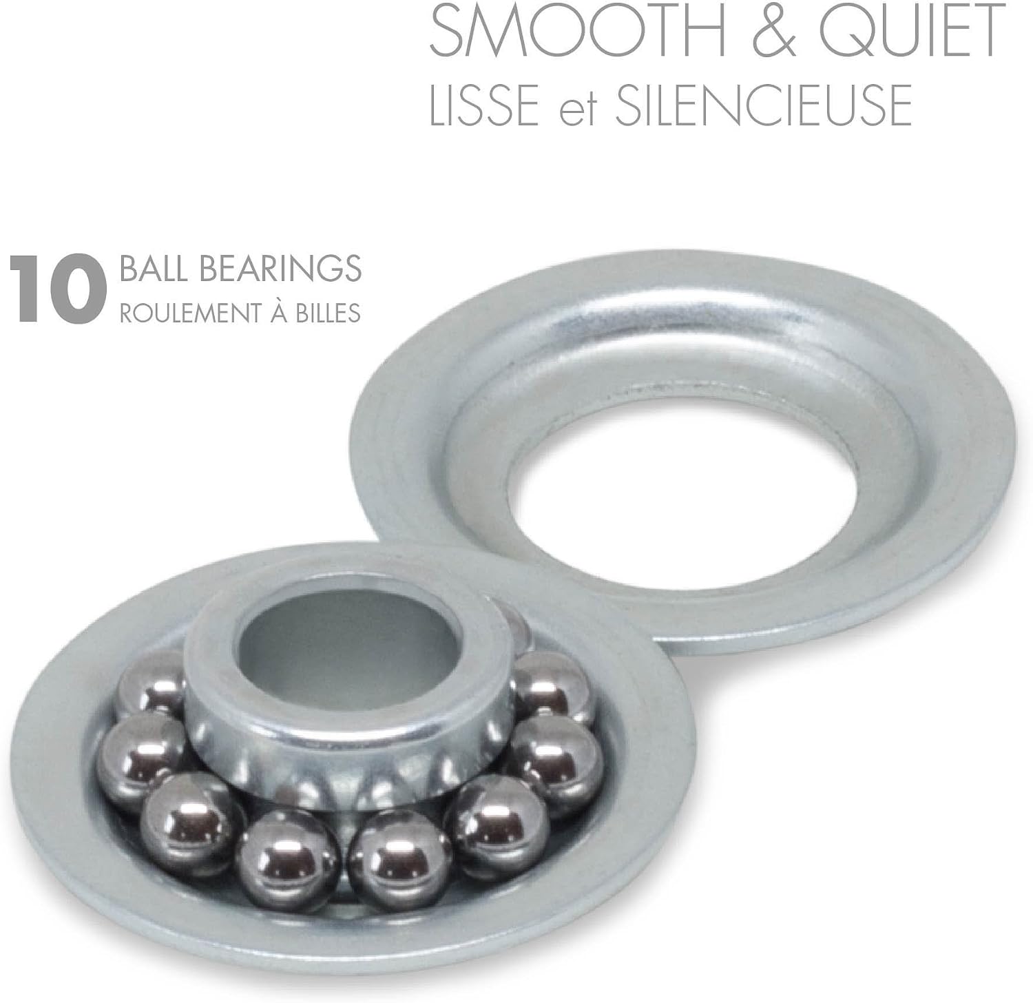 Premium Nylon Garage Rollers, 2" w/ 10 ball-bearings (2-pk)