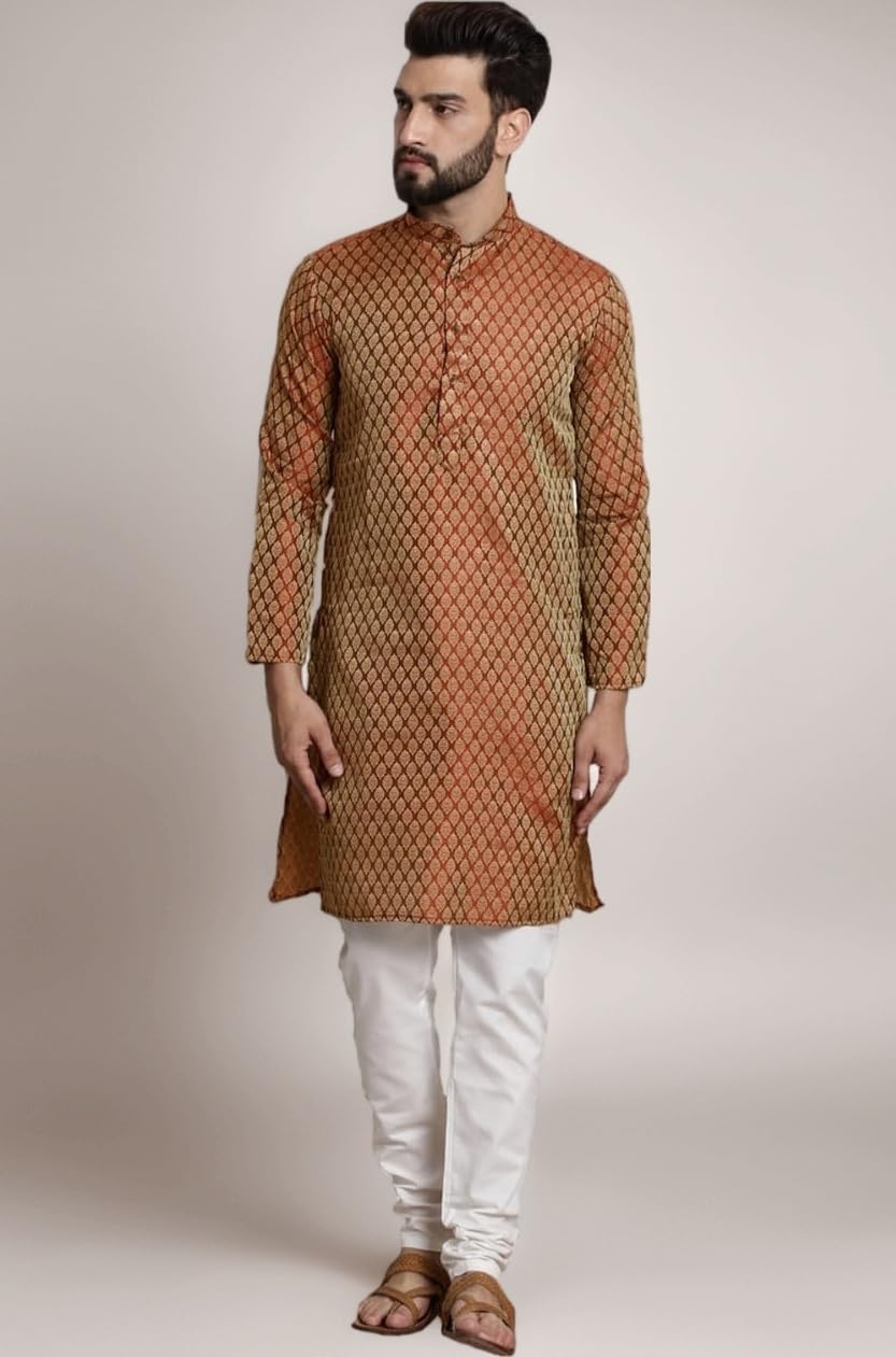 SOJANYA Men Kurta Pyjama Set