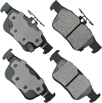 Akebono Brake Pads, ProACT, Rear, compatible with Honda Civic 2016-21, Set of 4