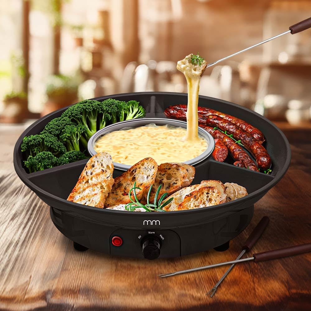 Mikamax Elektryczny zestaw do fondue - fondue - fondue - zestaw do fondue - ser fondue - czekolada
