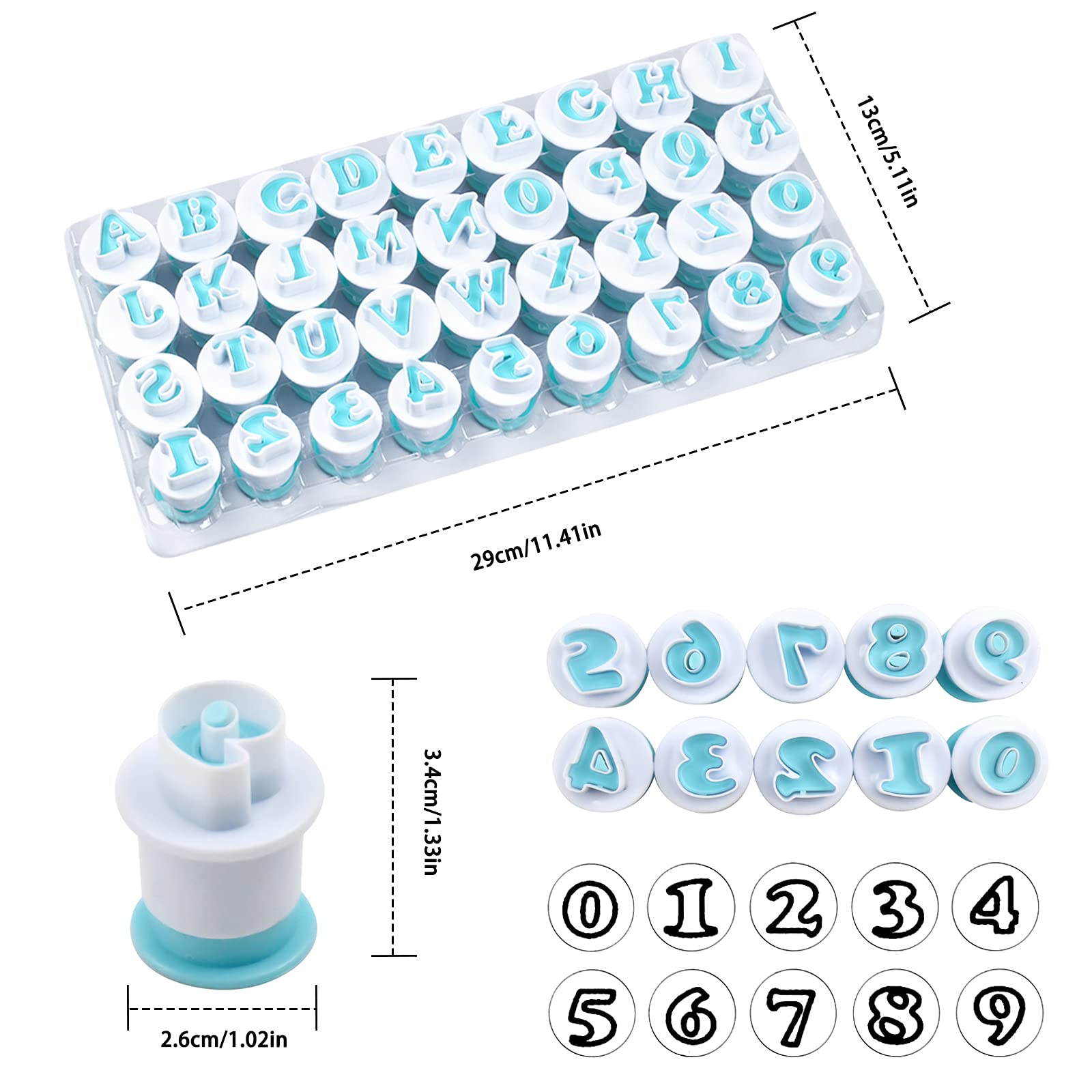 36pcs Emporte-Pièces Lettres et Chiffres, Tampon Alphabet Patisserie,Fondant Cutter Moule à Gâteau, Embosseur Pate à Sucre,Tampons à Biscuits pour Décoration de Gâteaux, Pâtisseries, Biscuits 36pcs Emporte-Pièces Lettres et Chiffres, Tampon Alphabet Patisserie,Fondant Cutter Moule à Gâteau, Embosseur Pate à Sucre,Tampons à Biscuits pour Décoration de Gâteaux, Pâtisseries, Biscuits