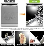 Dishwasher Magnet Sticker Cover Panel Decal Refrigerator Magnetic Sticker Decorative for Kitchen Decoration,Fridge Door Cover,Home Appliances Decor Stickers 23"x26"
