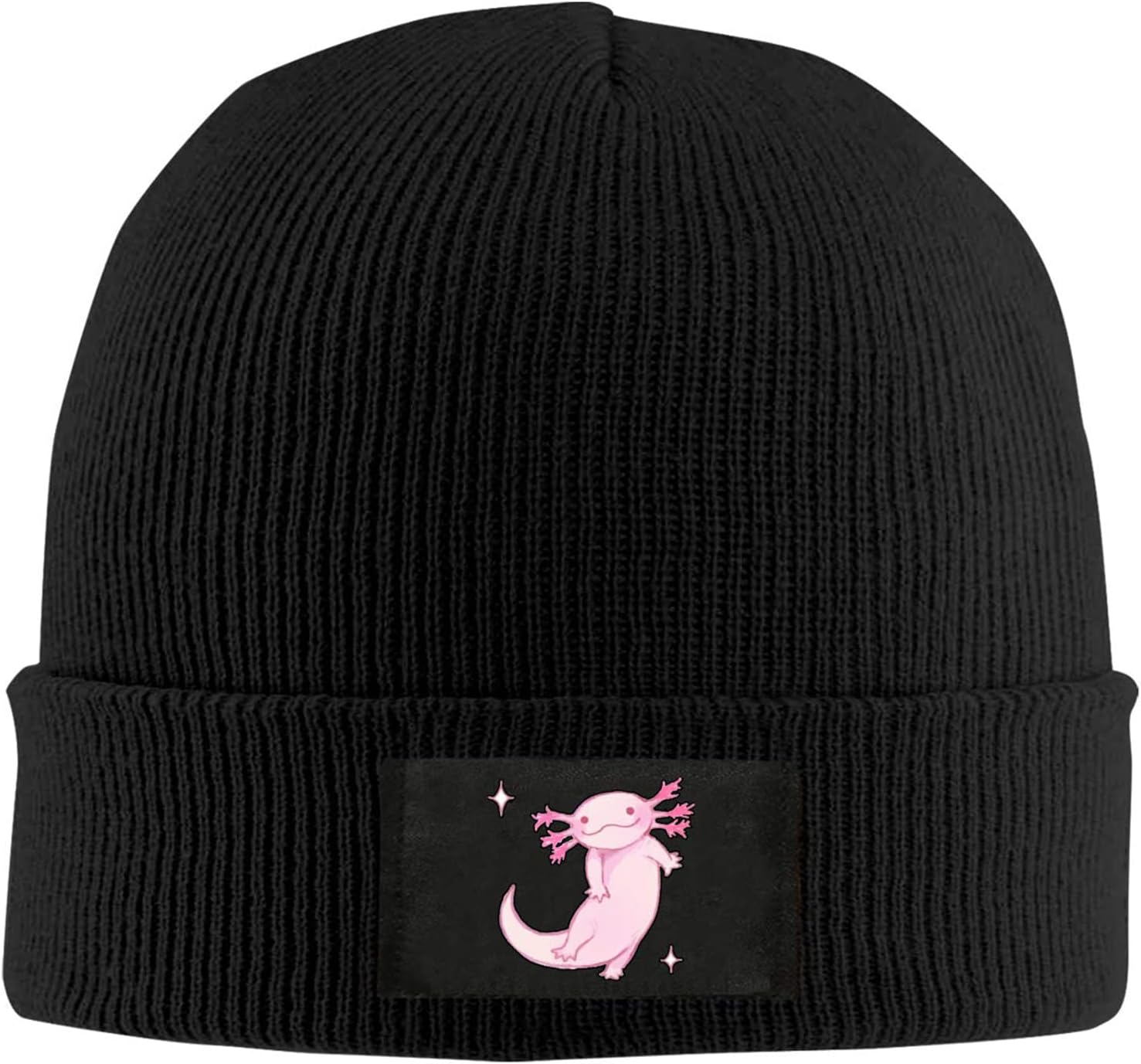 Fashion Beanie Slouchy for Men Women Cartoon Pink Axolotl Knit Skull Cap Winter Warm Hat