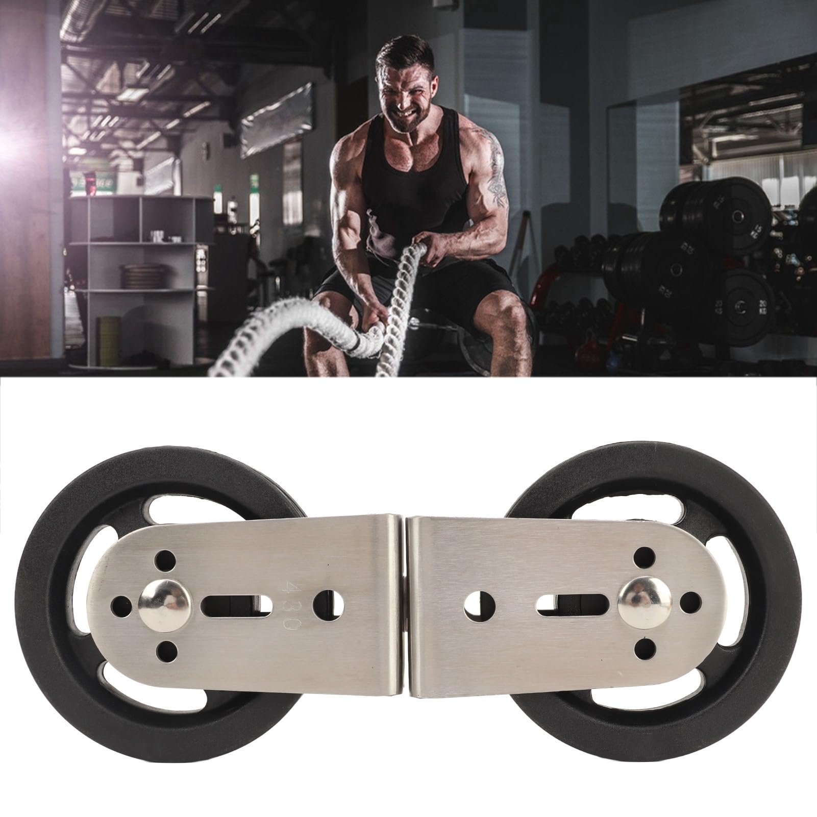 Leapiture Pulley Wheel Rotating Gym Pulley Multi Purpose Pulley Block Gym Cable Pulley Heavy Duty Pulley Wheel for Fitness Enthusiasts Exercise (Plastic)