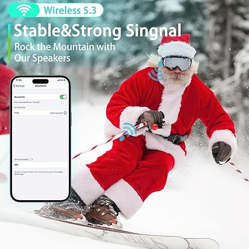 Miniatura 7 de Altavoces para Casco de Esquí, Auriculares Estéreo Inalámbricos para Esquí, Auriculares Bluetooth Verdaderamente Inalámbricos Drop-in con Botones de