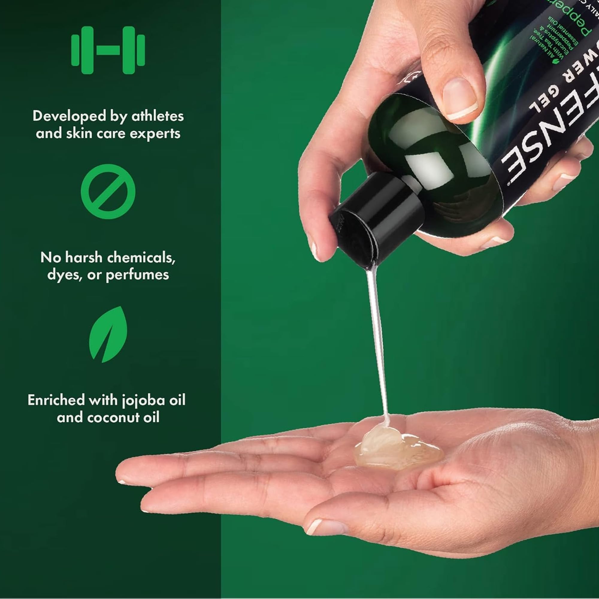 Defense Soap Peppermint Tea Tree Body Wash