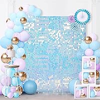Vista 195 de 36 Panels Giltter Wall Backdrop Pink Shimmer Wall Backdrop for Party Wedding Birthday Engagement Bachelorette Parties Anniversary Decoration