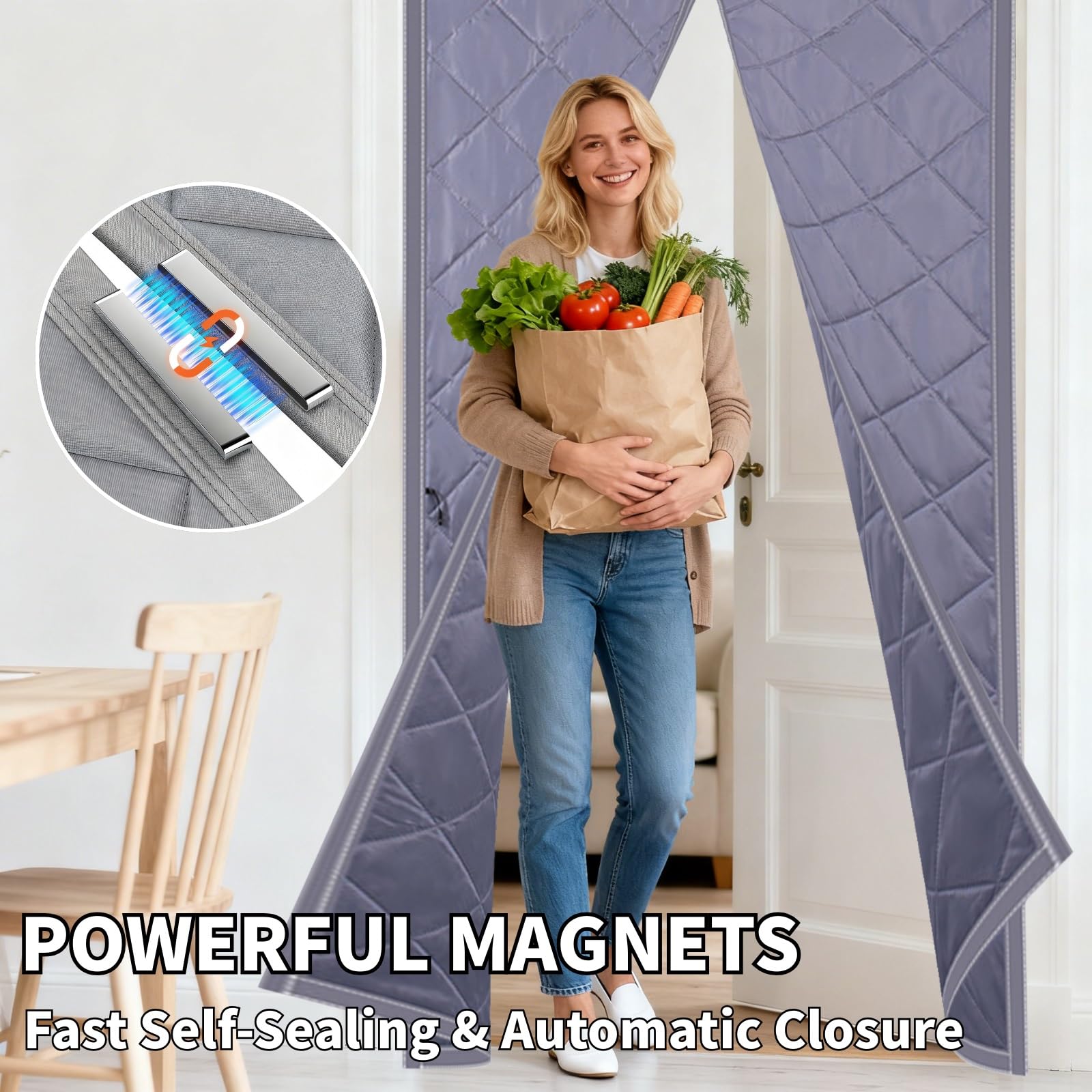 Magnetischer Thermovorhang Tür, Thermovorhang Tür Kälteschutz
