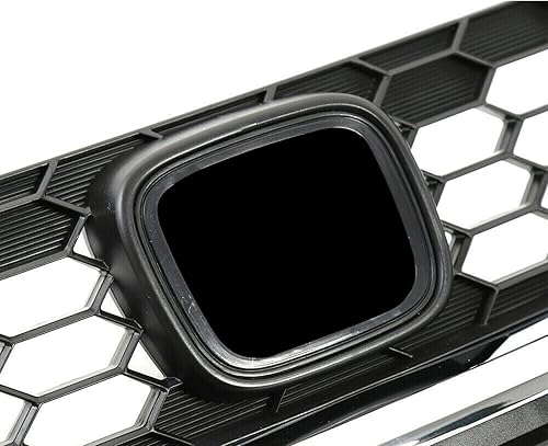 Miniatura 7 de Rejilla de parachoques delantero para Honda Civic Sedan 2013 2014 2015 de 4 puertas, color negro con moldura cromada, parte de repuesto de parrilla