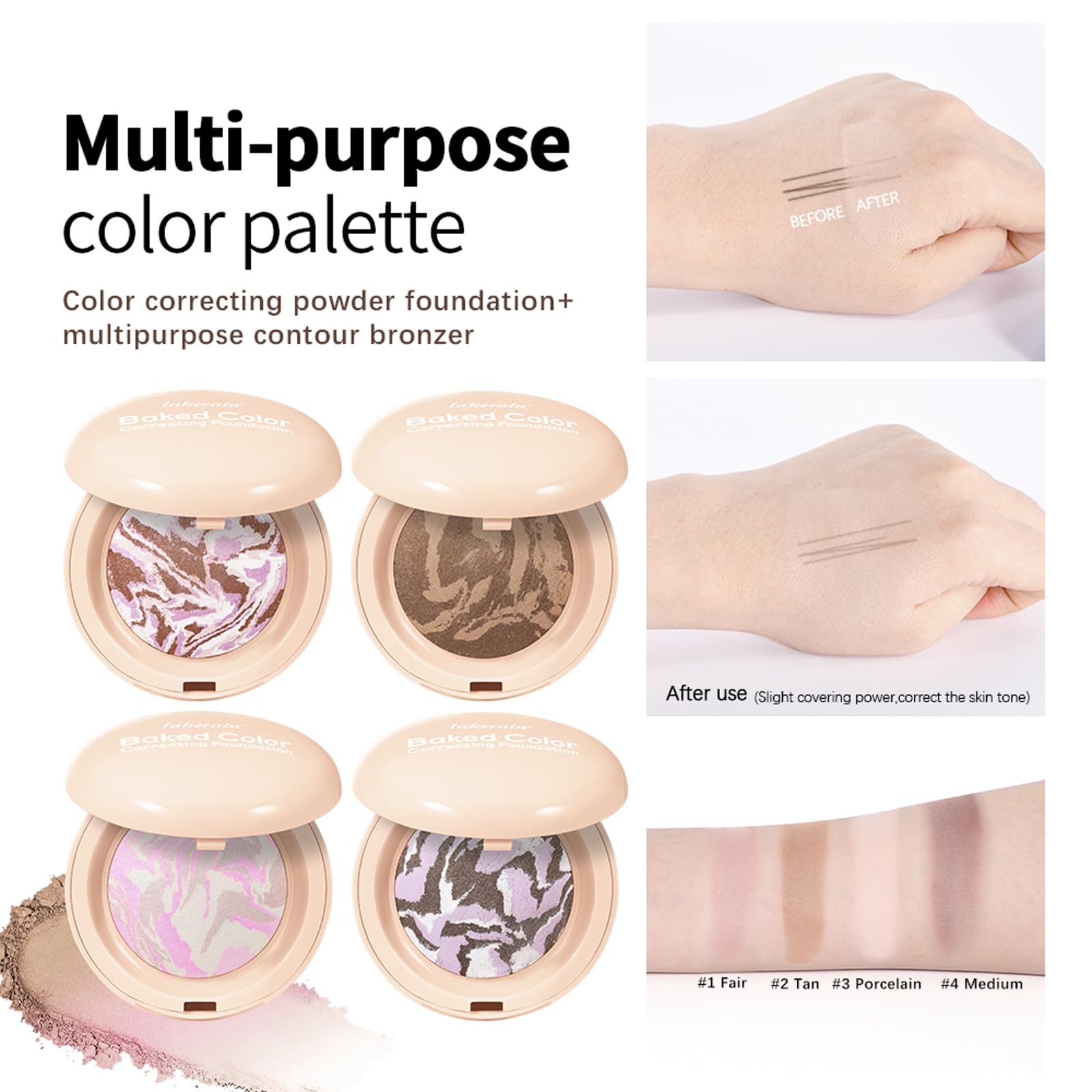 Baked Colour Correcting Powder Foundation - Image 3