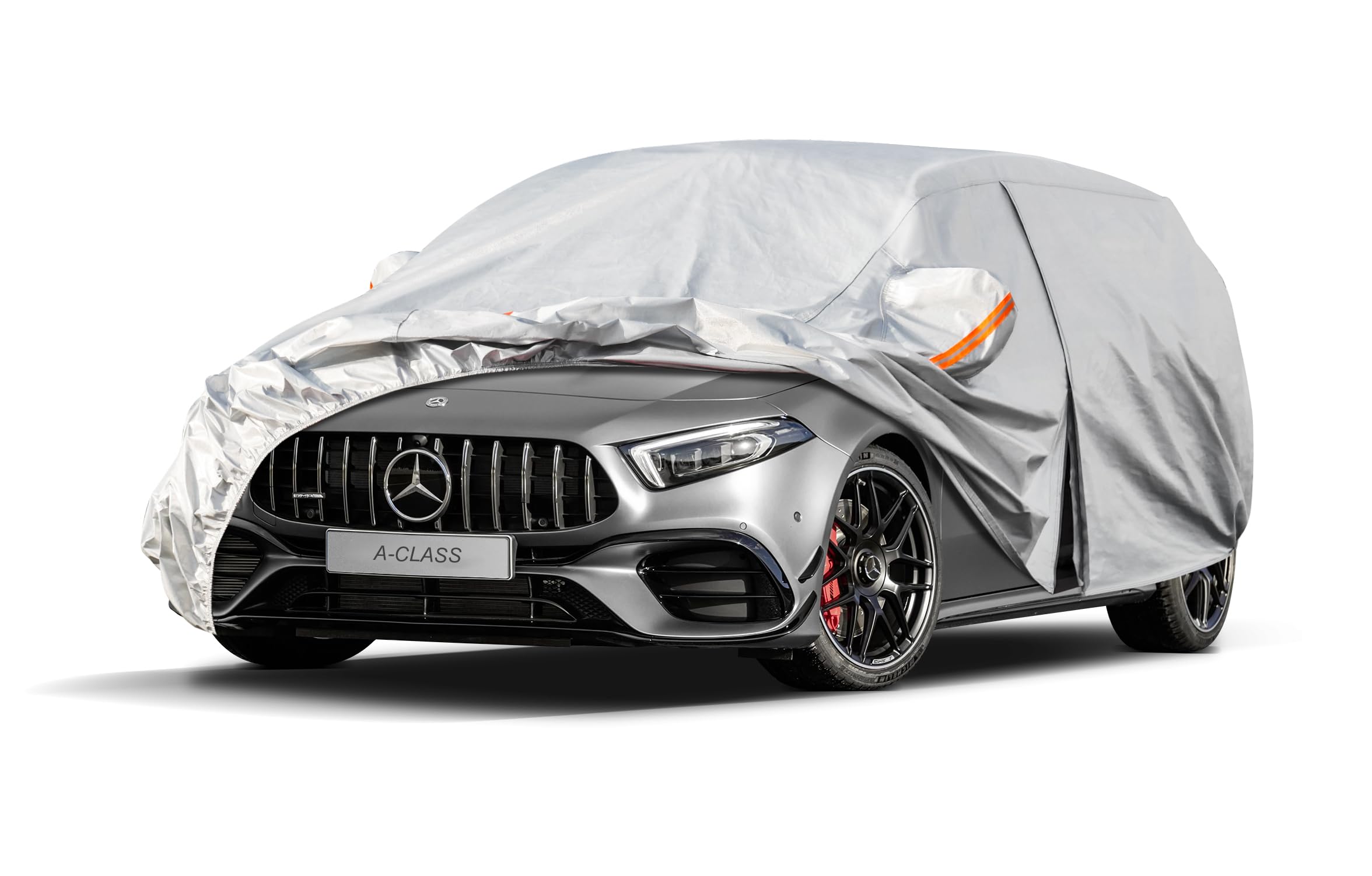Kayme Funda Coche Exterior, Compatibles con Toyota Yaris (1999-2025), Cubierta para Coche Impermeable Transpirable Anti-UV Antipolvo de 6 Capas, Cubre Coche con Cremallera y Forro de Algodón. — view 45