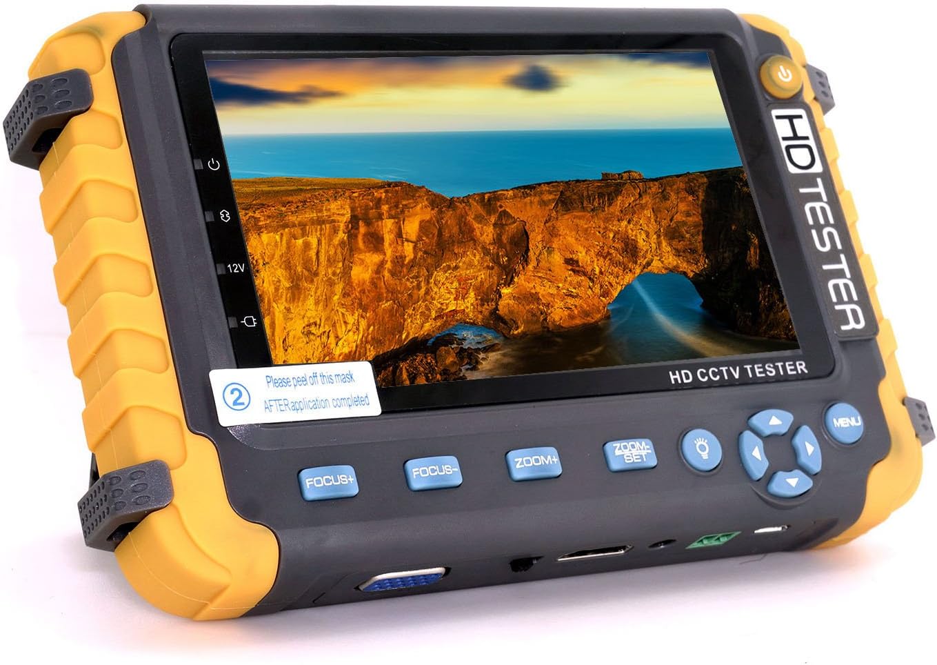 ahd Camera Monitor，CCTV Tester，Ahd cvi tvi cvbs 4 in 1 Cameras Test Tool，ptz Control,hdmi Input Monitor. DC 12V Power Out