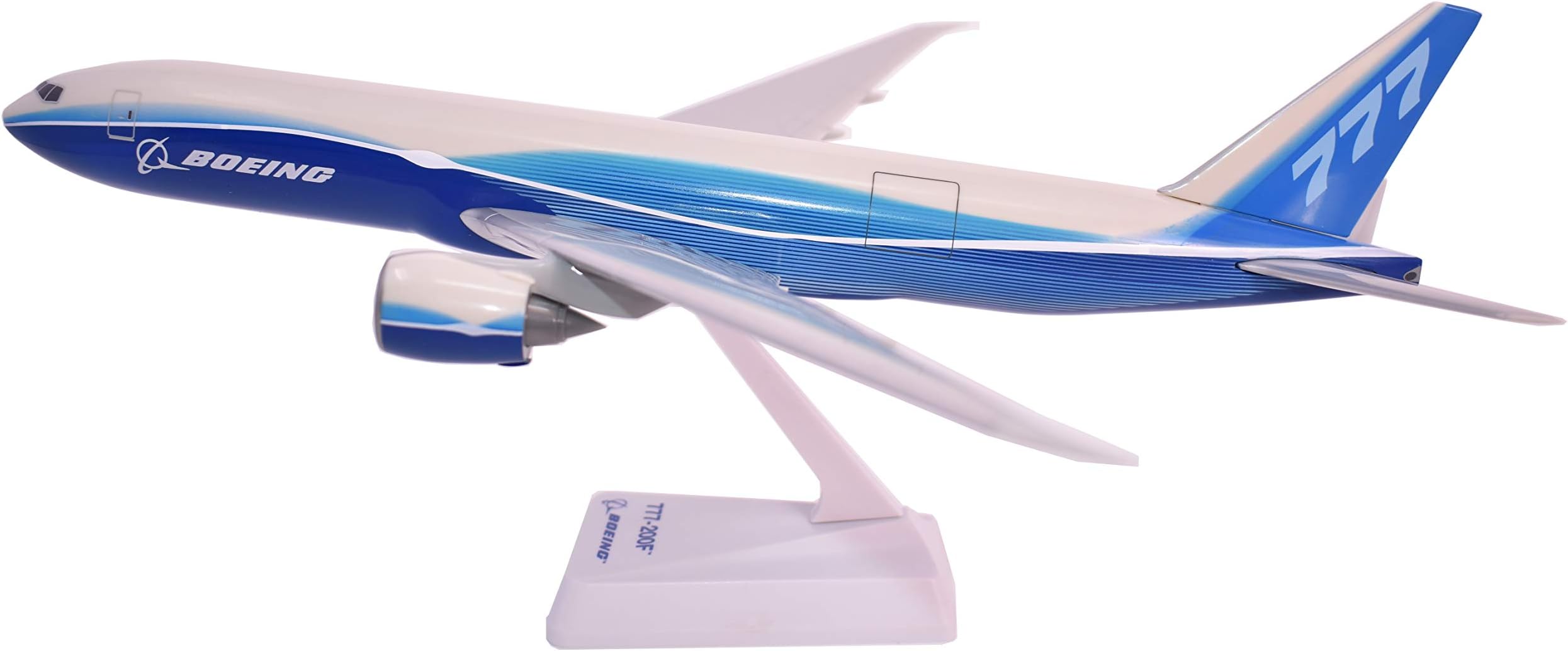 Flight Miniatures Boeing Demo Freighter 777-200F 1:200 Scale - Plastic Snap-Fit Model Airplane - Collectible Replica of Boeing Aircraft Part #ABO-7772LH-002