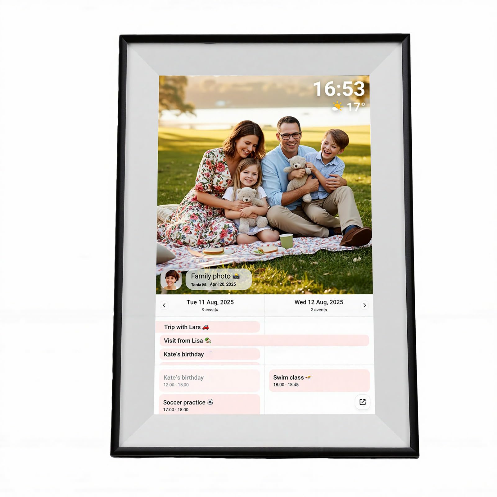 SEAFRONT Calendario Digitale Smart, Agenda Touchscreen WiFi 10,1 Pollici