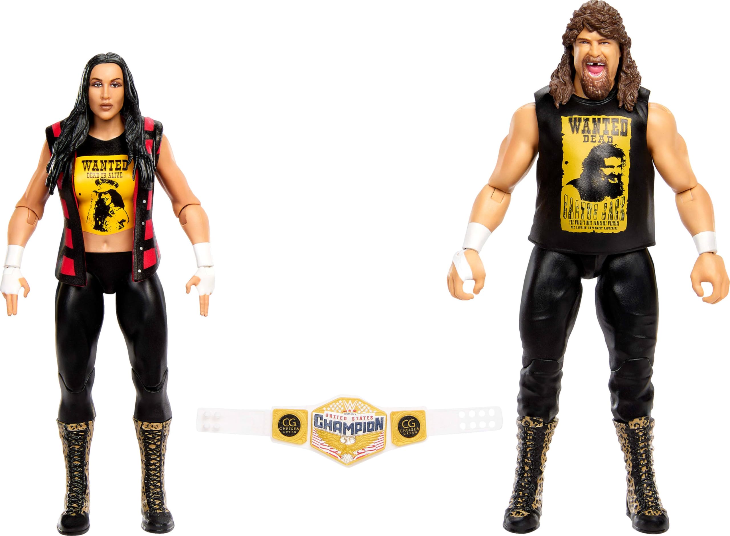 Mattel WWE Chelsea Green & Cactus Jack Main Event Showdown Series 26 Action Figures 2 Pack Wrestling Toy