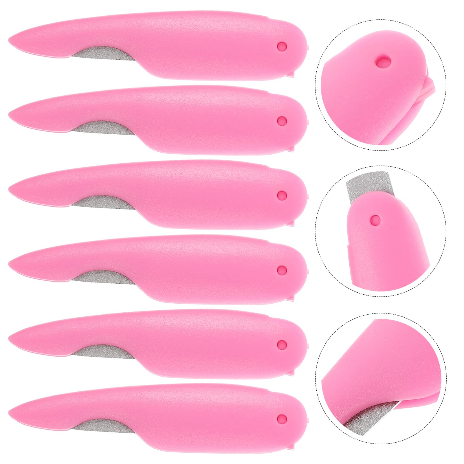 MAGICLULU 5 Set Di Lime Per Unghie Pieghevoli Per Unghie Set Di Lime Per Unghie Buffer Per Unghie E Pinzette Per Nail Art 6 Pezzi * 5