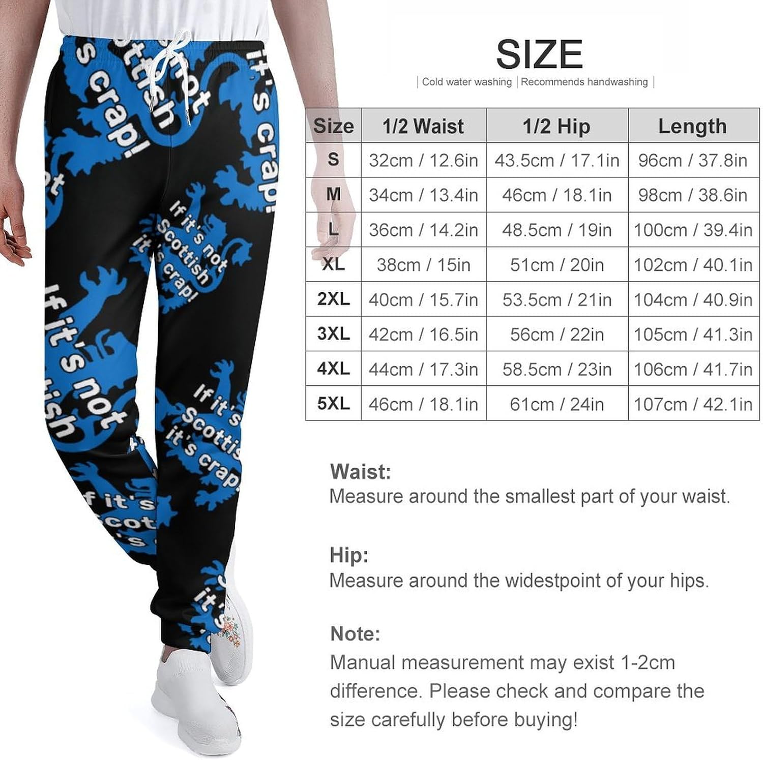 If It's Not Scottish-It's-Crap! Men's Sweatpants Novelty Jogging Pants Sports Running Bottoms Trousers Women