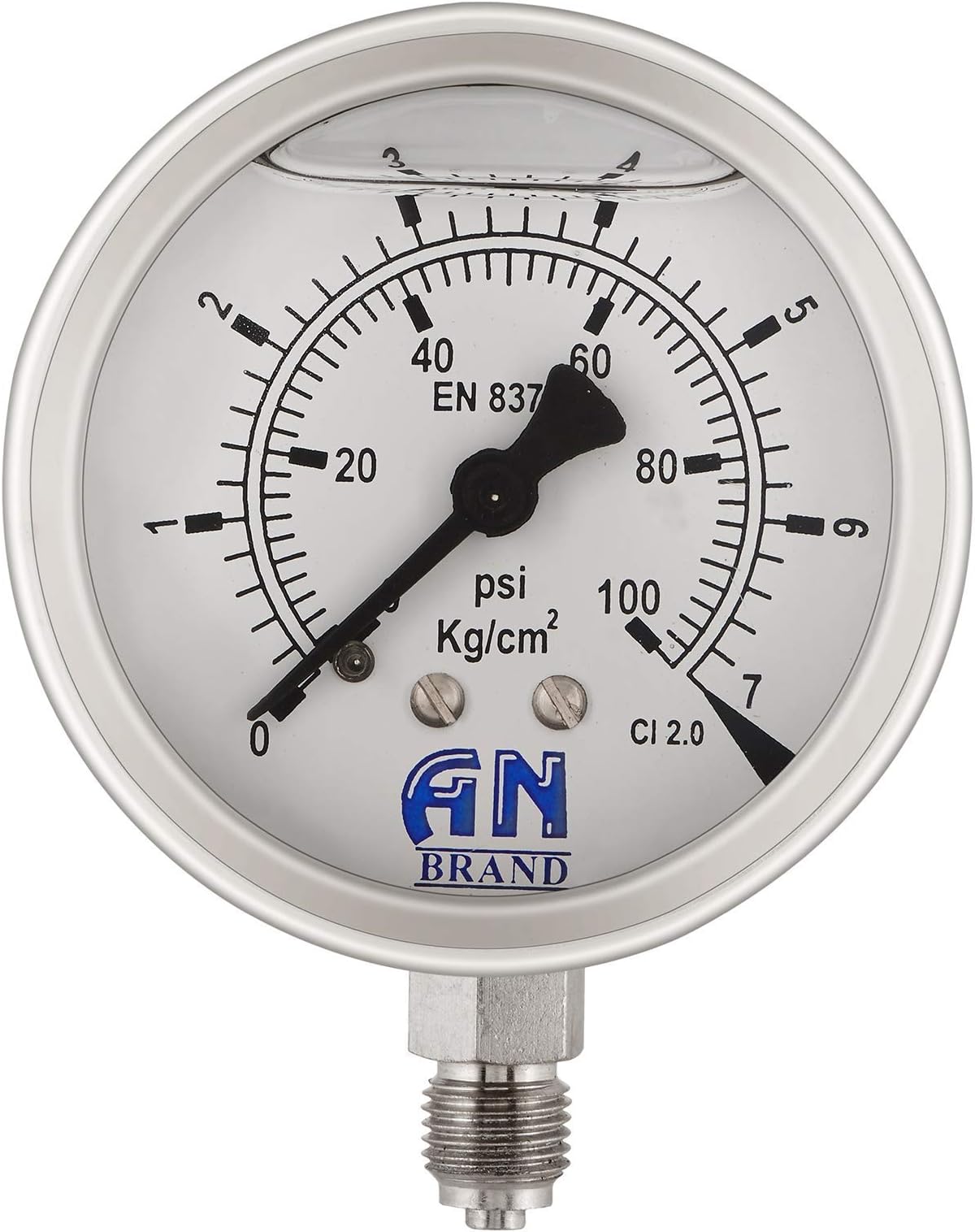 AN Brand Bottom Mounted RO Pressure Gauge
