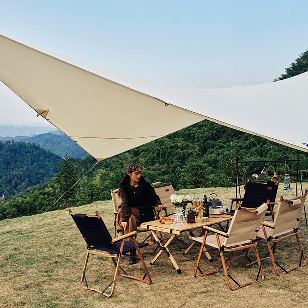 Tent Tarp Camping Tarp Outdoor Camping Fly Tent Hammock Shelter for Outdoor Hiking Picnic Beach Tent Tarp (Color : White, Size : 628 * 416cm)