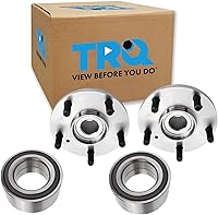 Vista 31 de TRQ Par de conjunto de cubo de cojinete de rueda delantera izquierda derecha, 2 piezas compatible con Lexus GX460 2003-2009 GX470 2003-2023 Toyota