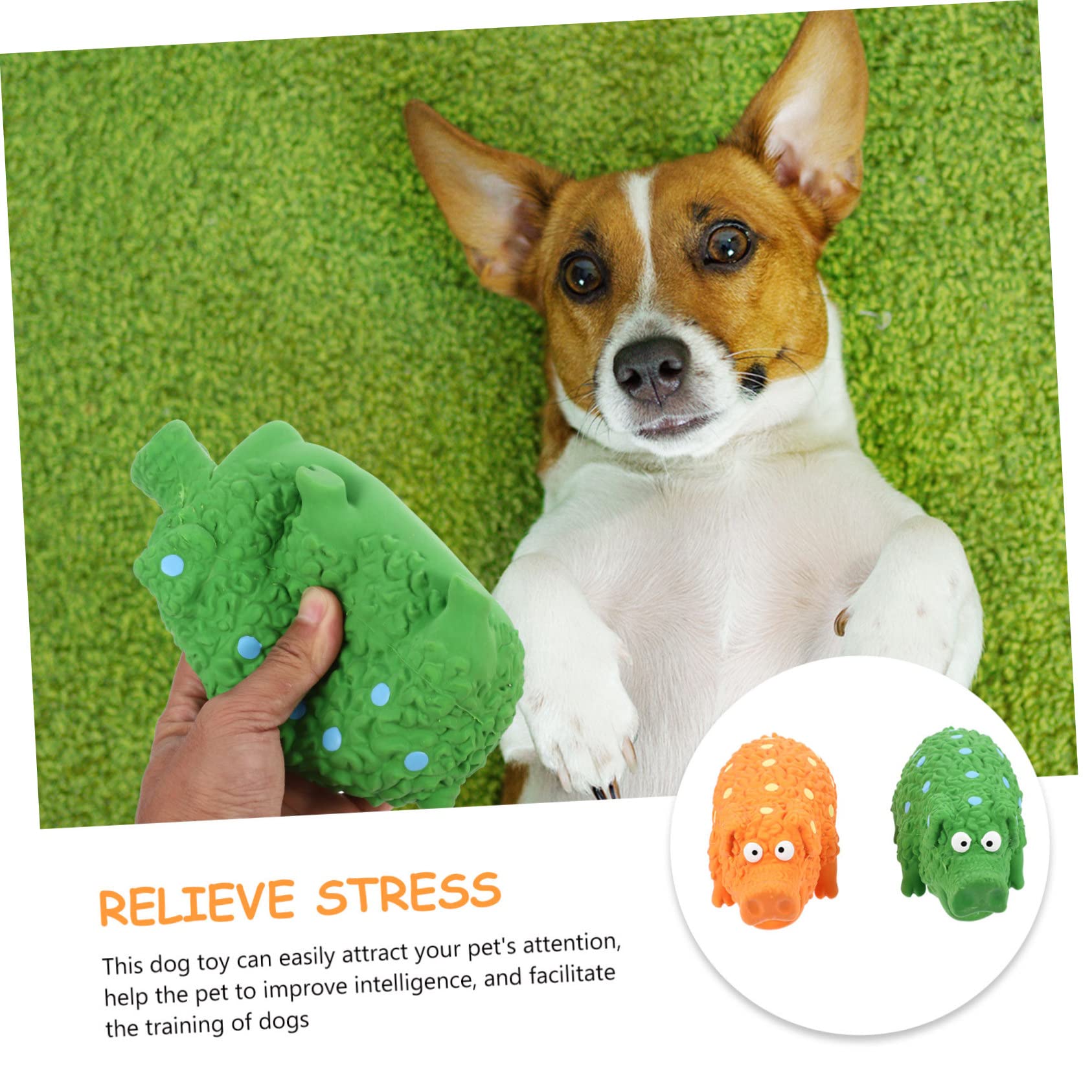 ABOOFAN 4 Piezas Juguete para Mascotas Herramientas para la de Mascotas Juguetes de Sonido para Perros Juguetes para Perros de látex para Mascotas
