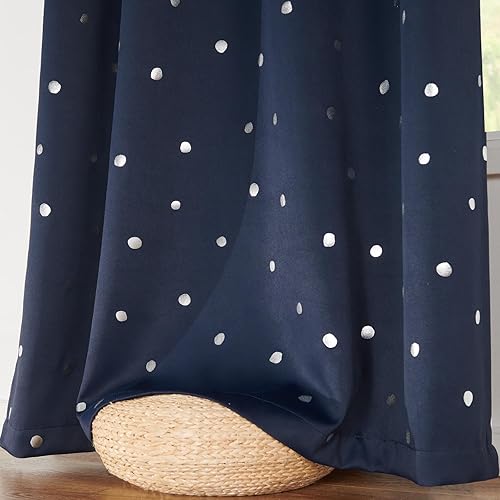 Miniatura 8 de jinchan Cortinas opacas para dormitorio de niños, con aislamiento térmico para oscurecer la habitación, con ojales en la parte superior, cortinas de