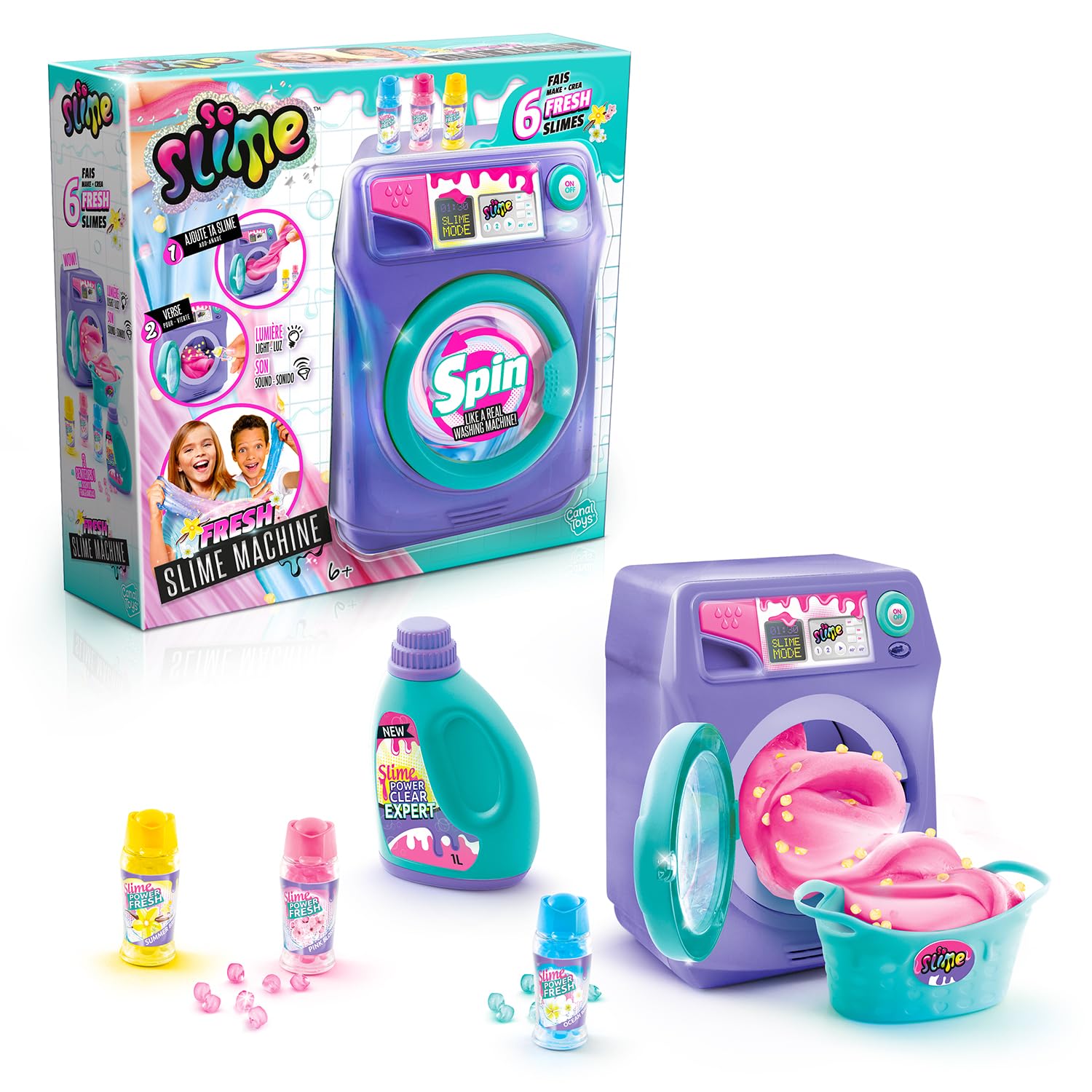 Canal Toys - Pralka Slime-So Fresh-SSC 244, fioletowa