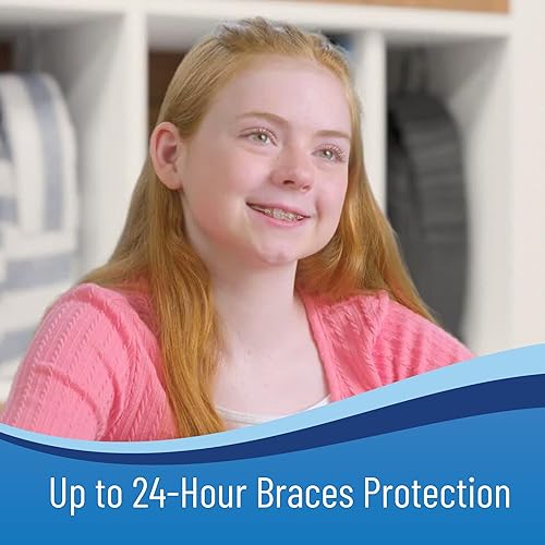 Miniatura 3 de Cera dental OrthoDots transparente, con humedad activada, de silicona, alternativa para el dolor causado por los aparatos de ortodoncia, se adhiere