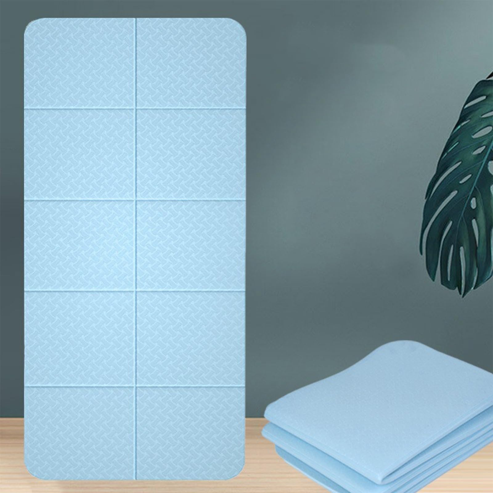 Pieghevole Tappetino Yoga Ecologico In Elastomero Antiscivolo Tappeto Allenamento Termoplastico per Pilates Fitness Palestra Donne/Uomini Interno/Esterno