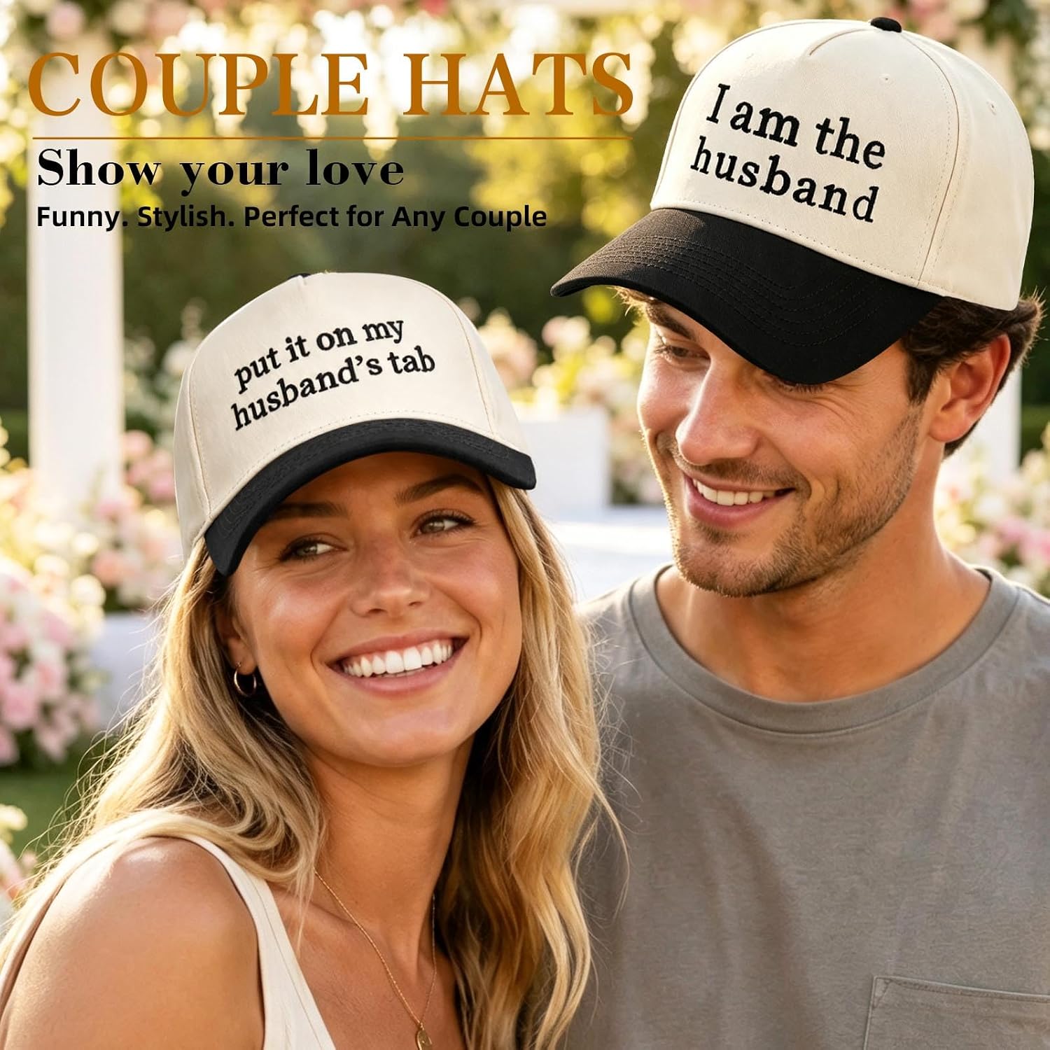 Embroidered Fiance Trucker Hat for Women Men, Engagement Gifts for Couples