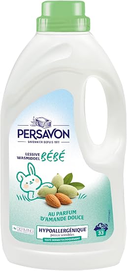 Persavon Persavon Bébé - Lessive Liquide à l'Extrait d'Amande Douce Bio