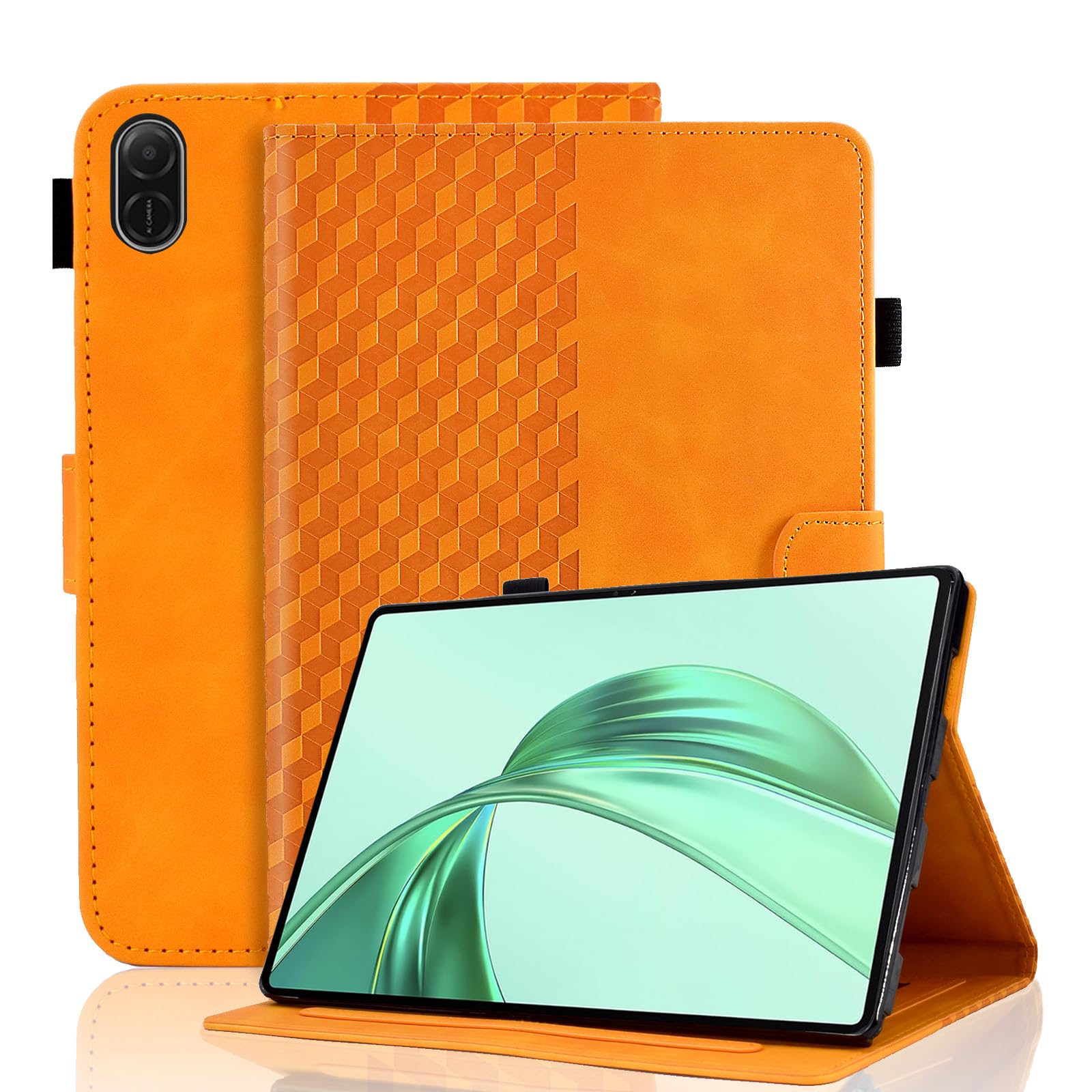 Case for Honor Pad X8a 11 Inch Tablet 2024 Protective Case Premium Leather Folio Smart Case with Auto Sleep/Wake Pen Holder Card Slot for Honor Pad X8a- Dark Green — view 74