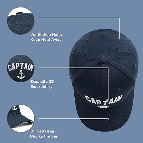 Miniatura 5 de singwe Sombrero de capitán sombrero de caza sombrero de bandera estadounidense gorra de béisbol de pesca gorra de camionero para hombres y mujeres