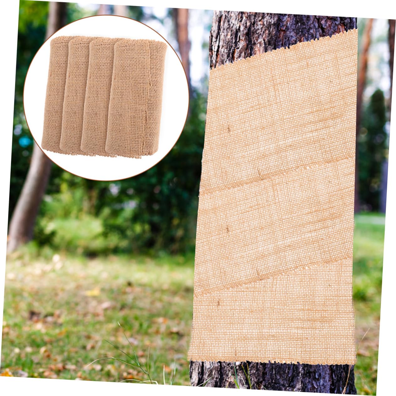 Supvox Burlap-wickelrolle Für Pflanzen Effektiver Winterschutz Wetterbeständig Für Baumschutz Frostschutz Jute-Material Für Gartenpflege