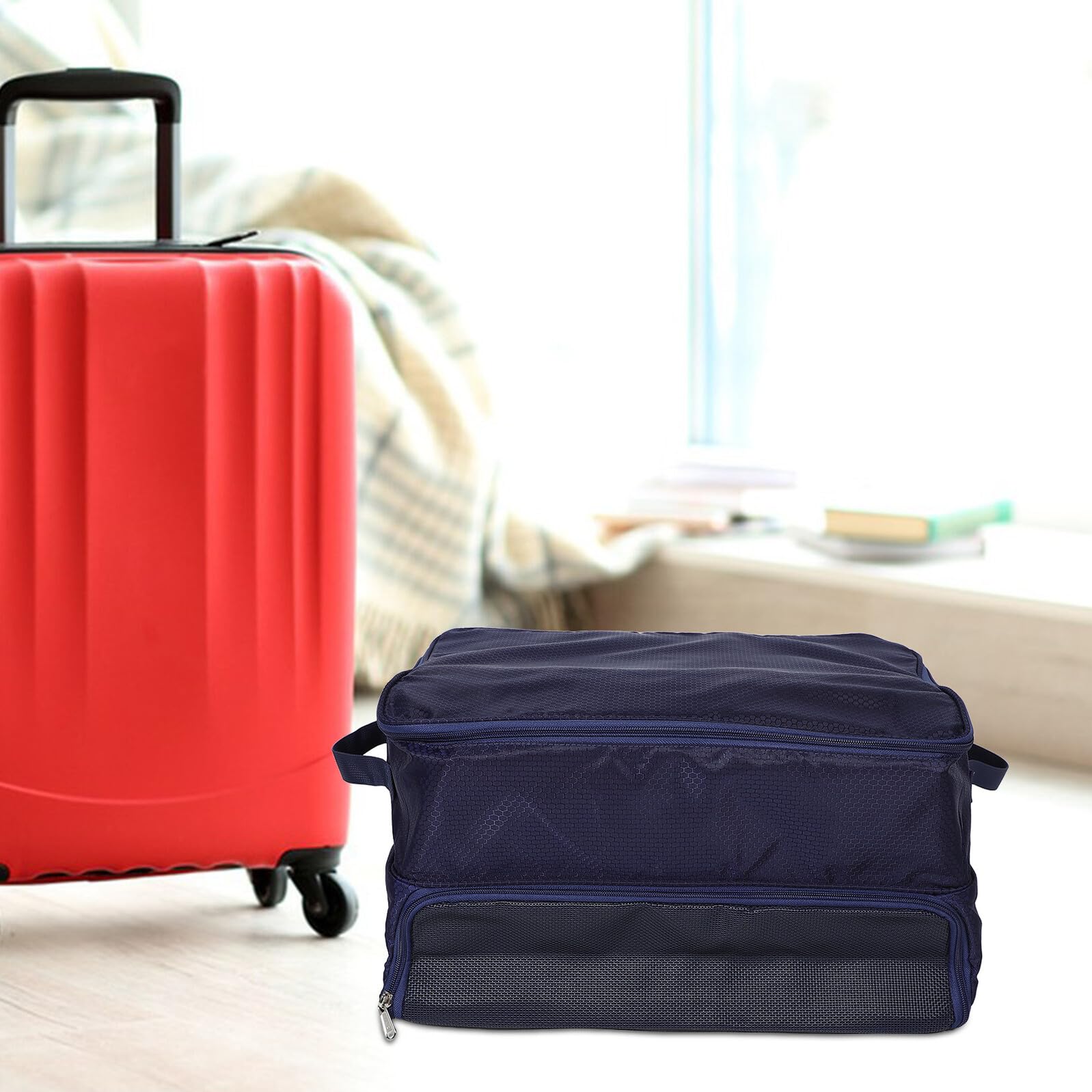Zerodeko Organizzatore per Sacca da Golf in Oxford Ampio Spazio di Archiviazione per Auto SUV Camion e Garage per Viaggio e Stoccaggio di Attrezzatura da Golf e Borsa per Scarpe