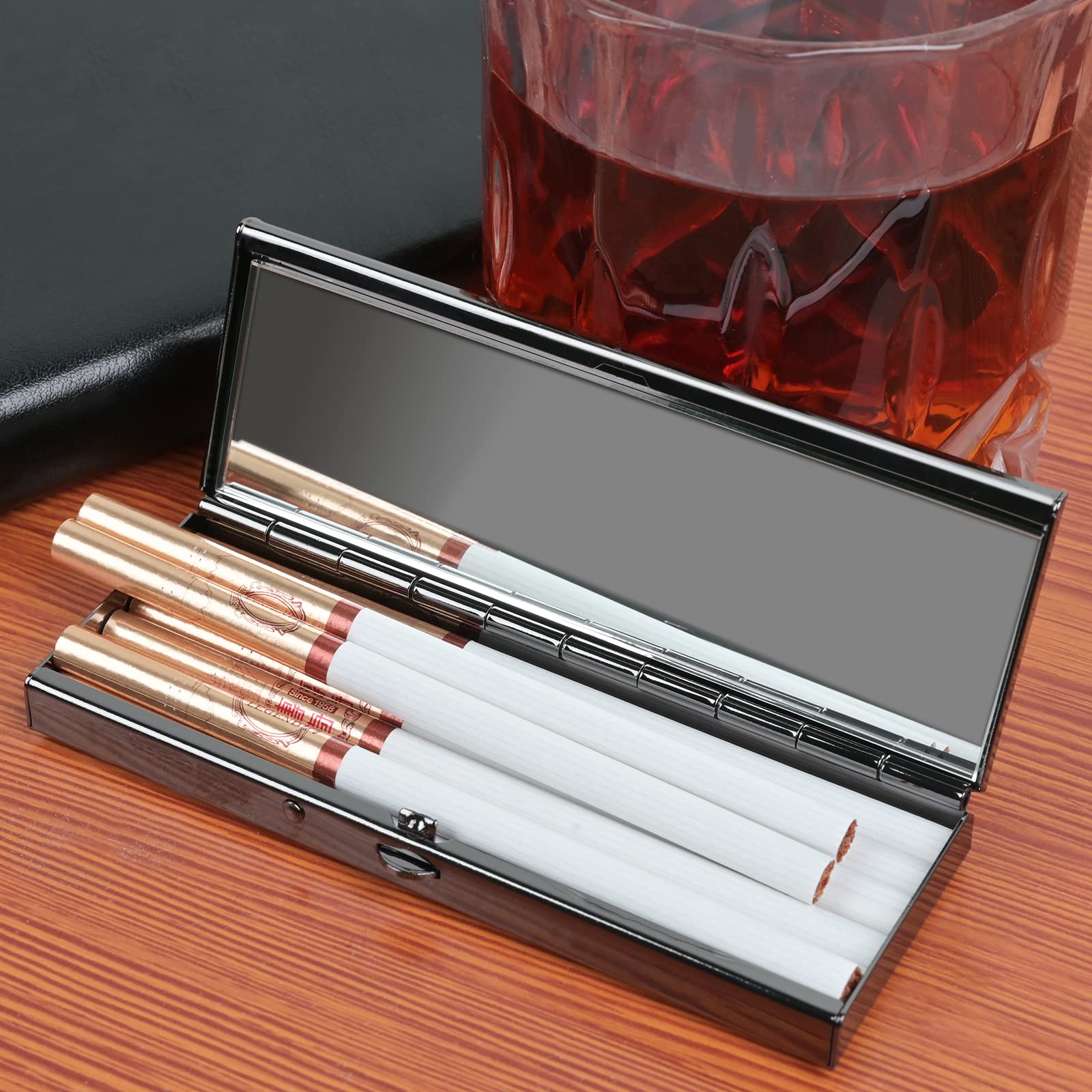 Amazon.com: Mini Cigarette case Box (Gun Black) : Health